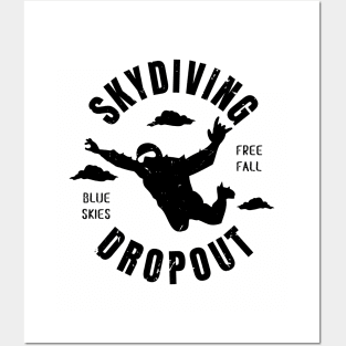 Skydiver Dropout Freefalling Skydiver Posters and Art